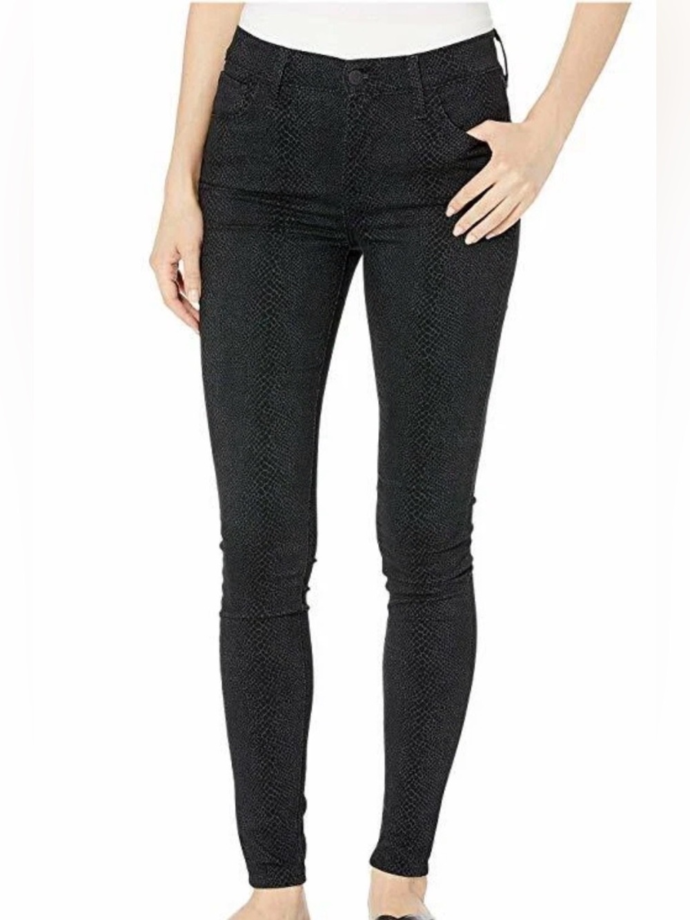 Levi's Black Snake-Print Skinny Jeans